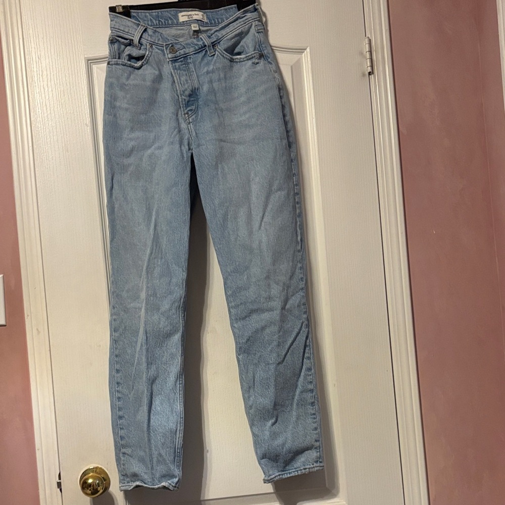 Abercrombie & Fitch Light Blue Straight Leg Jeans